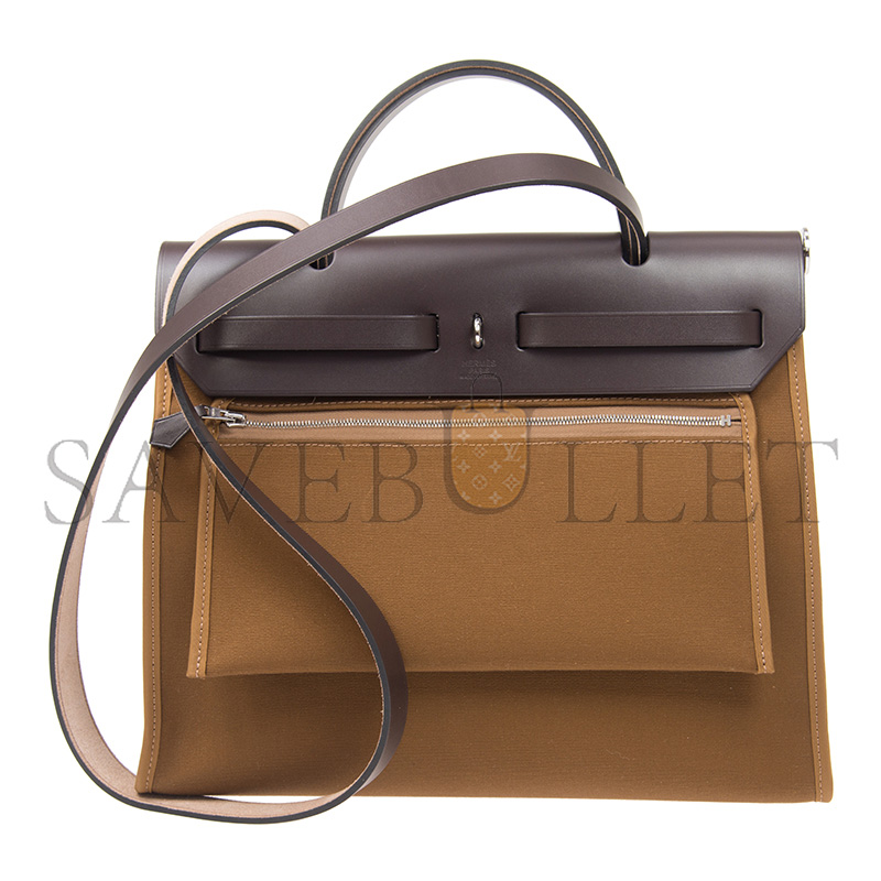 HERMES MASTER EBONY HERBAG MESSENGER 39 BAG H084489CKAN  (39*28*9cm)